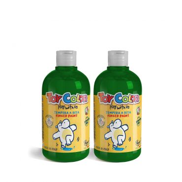 Toy Color手指膏500ml-綠 兩瓶