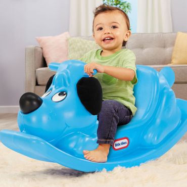 little tikes 飛狗搖椅-藍