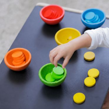 PlanToys 色彩分裝數數杯