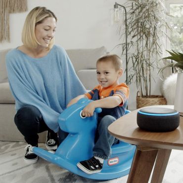 little tikes 飛天搖搖馬-藍