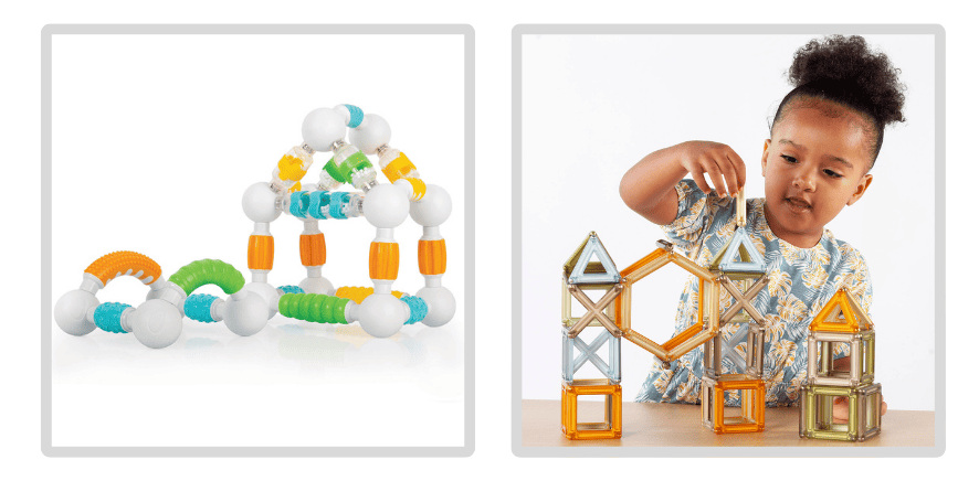 積木角布置-磁力綜合積木與磁力空心積木